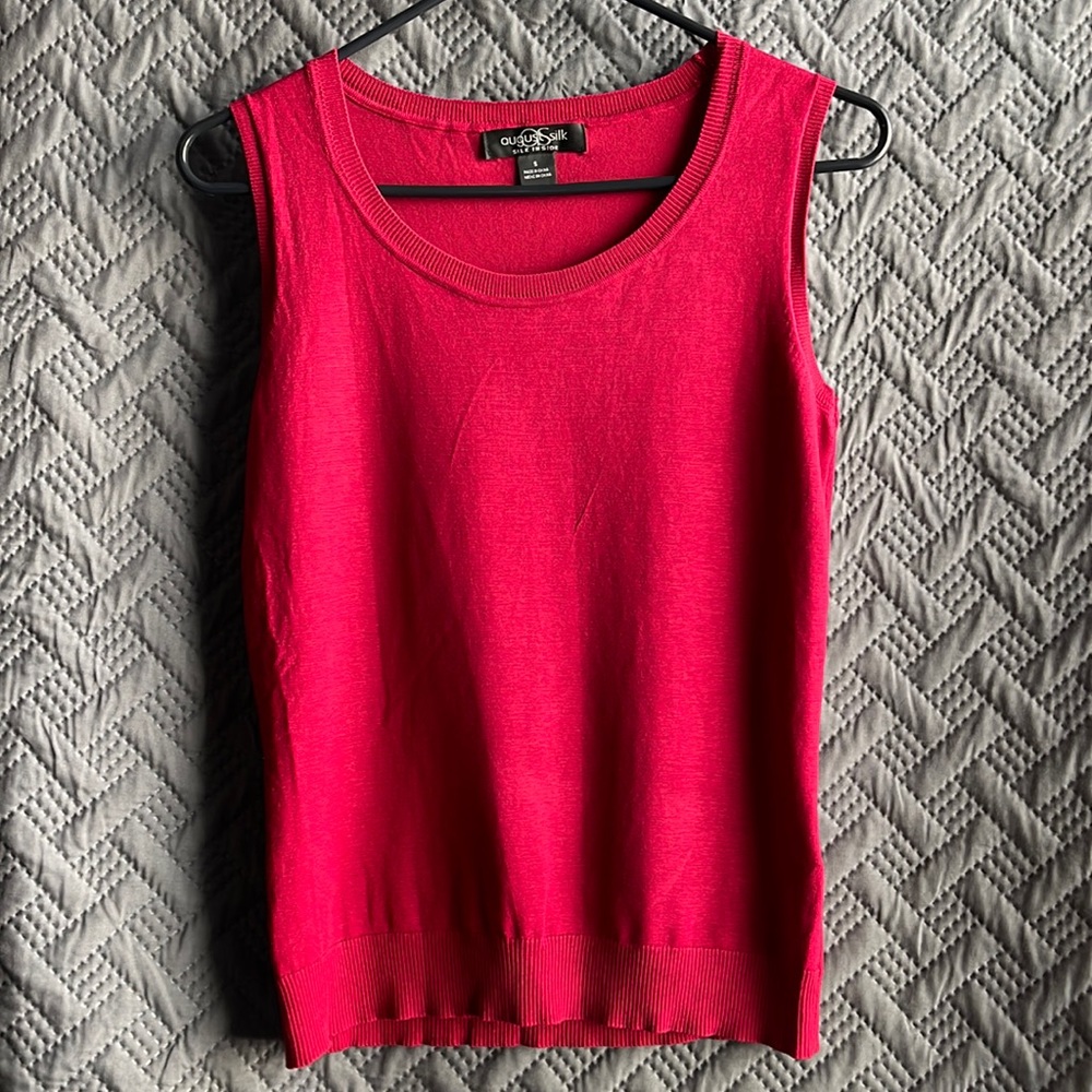 August Silk Maroon Vest